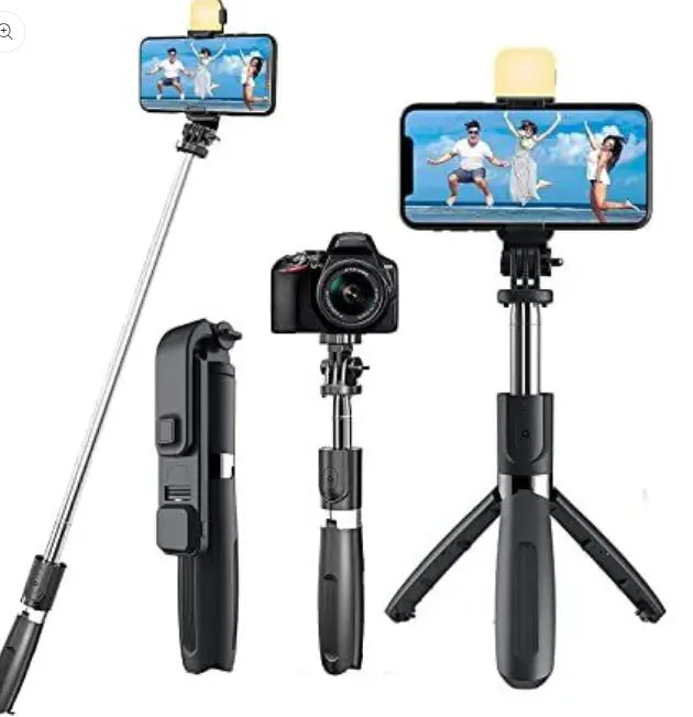 Solvix Creator Bundle – 3 in 1 Selfie Stick & Mobile Tripod Kit Solvix